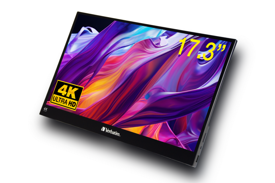 Verbatim Taşınabilir Monitör Dokunmatik  17'3'' 4K Usb-C Metal Kasa-(32239)