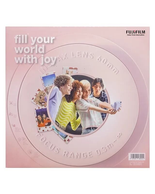 Instax Mini 12 Fotoğraf Makinesi Pembe Bundle Box