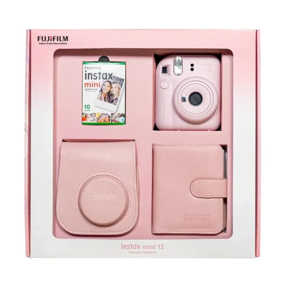 Instax Mini 12 Fotoğraf Makinesi Pembe Bundle Box