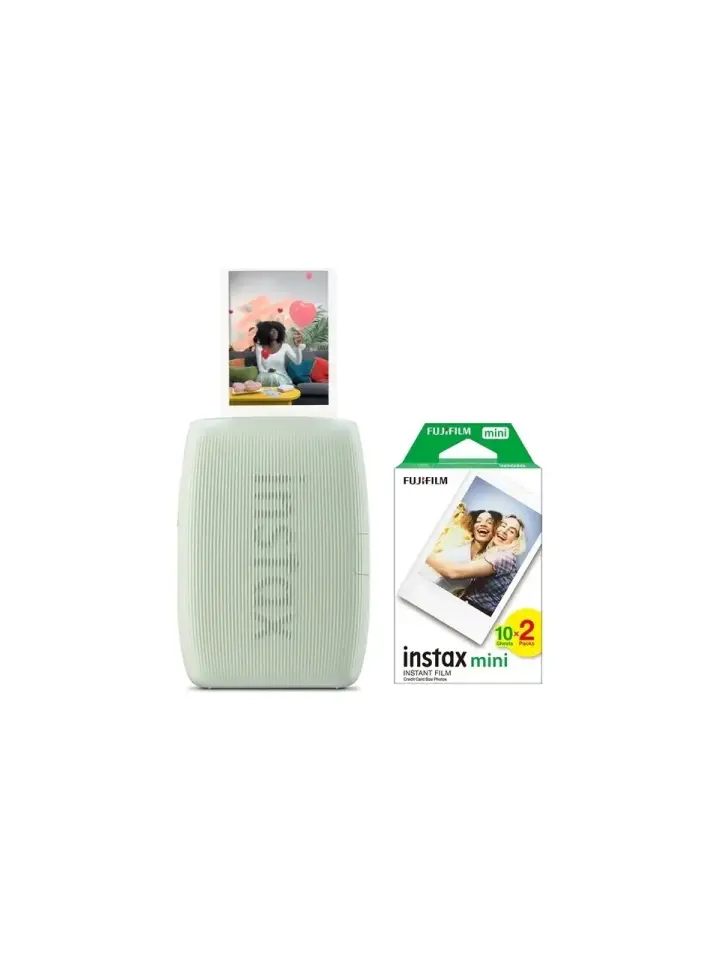 Instax Mini Link 3 Yeşil Akıllı Telefon Yazıcısı ve 20'li Film