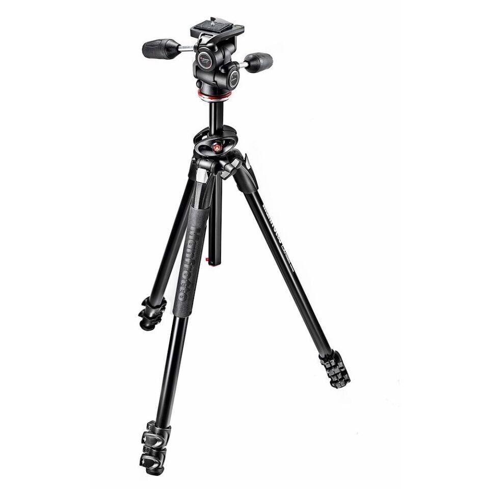 Manfrotto MK290DUA3-3W Hareketli Orta Borulu Tripod ve 3yönlü Başlıklı Kit