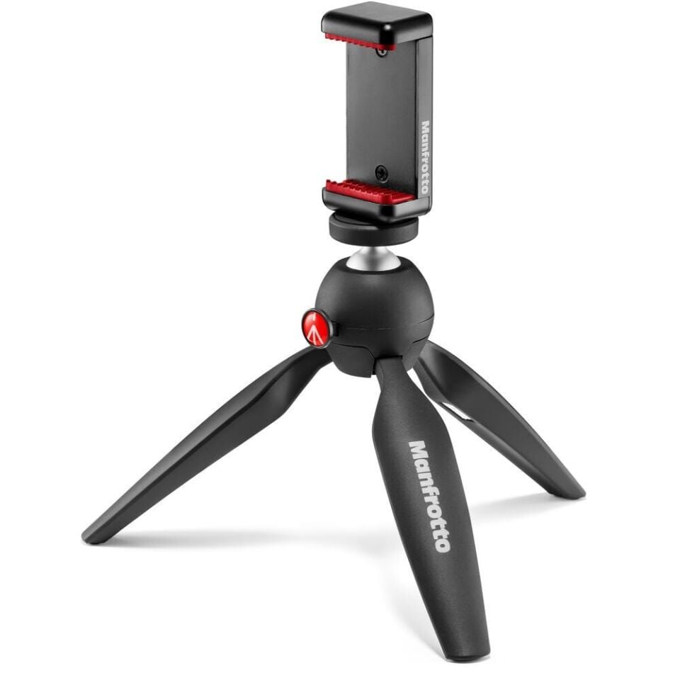 Manfrotto Mkpixiclamp Mii Mini Tripod Bk W/Phone Cl