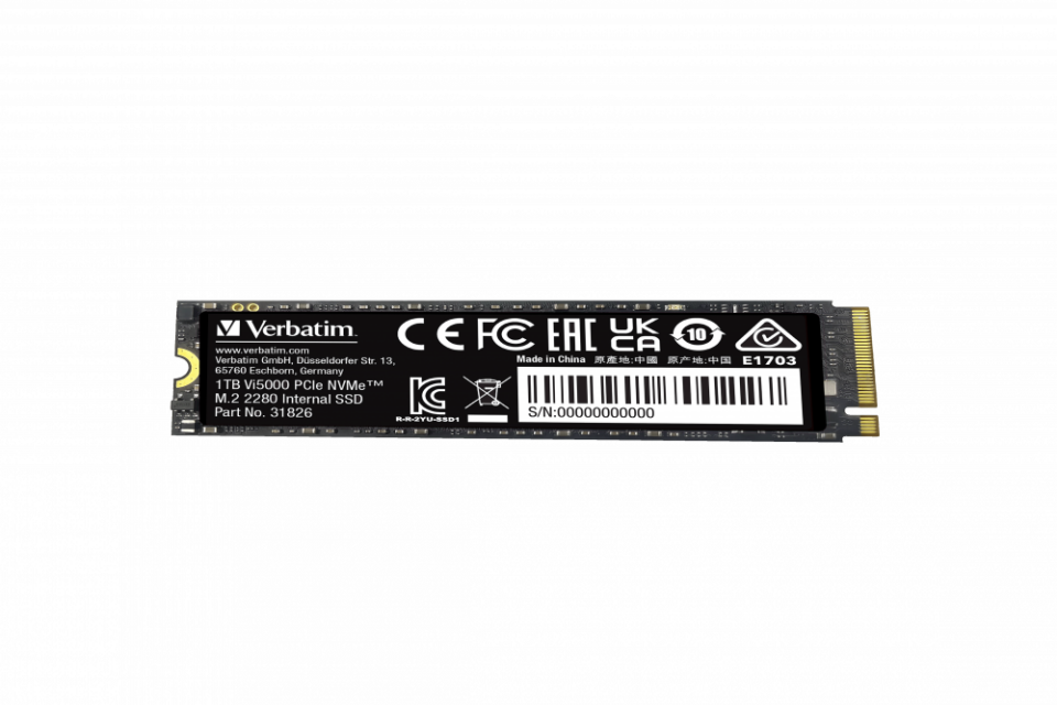 Verbatim 1 TB Dahili M.2 SSD VI5000 PCIE4 4500MB/S - 5000MB/S-(31826)