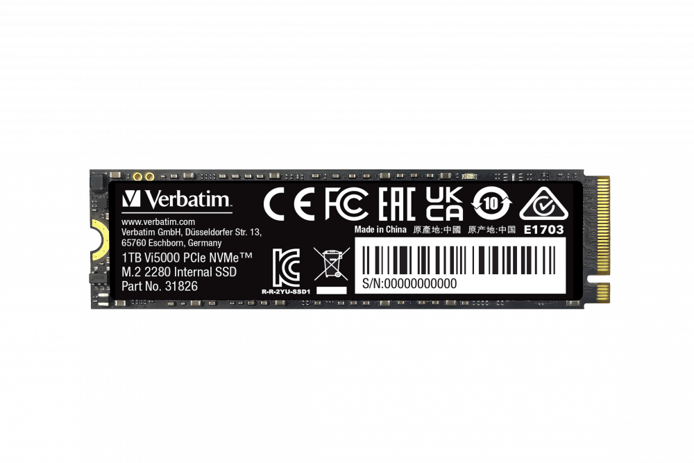 Verbatim 1 TB Dahili M.2 SSD VI5000 PCIE4 4500MB/S - 5000MB/S-(31826)