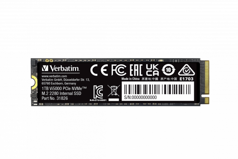 Verbatim 1 TB Dahili M.2 SSD VI5000 PCIE4 4500MB/S - 5000MB/S-(31826)