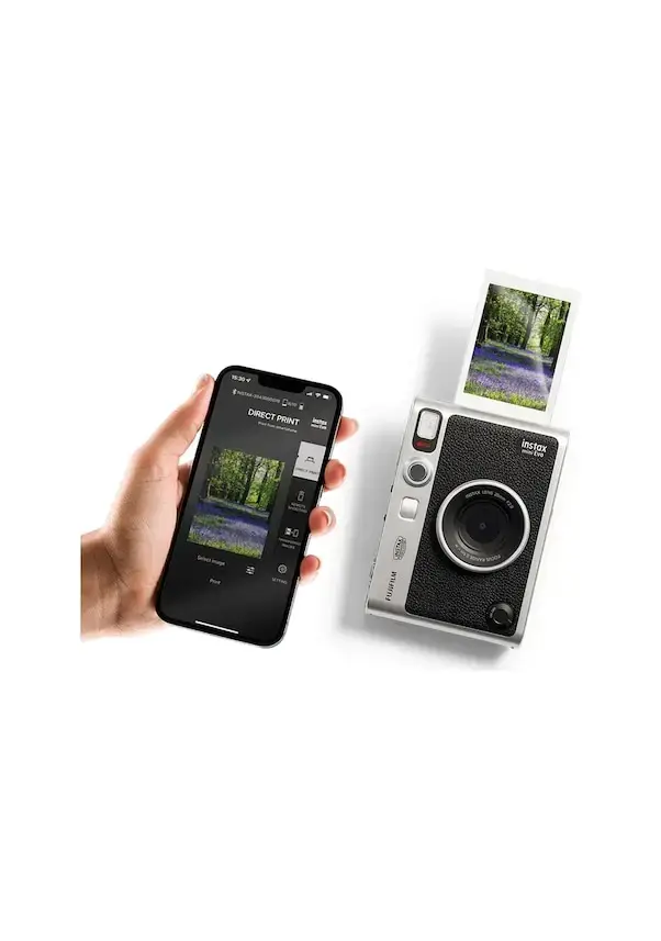 Instax Mini Evo Siyah Fotoğraf Makinesi ve 20'li Film