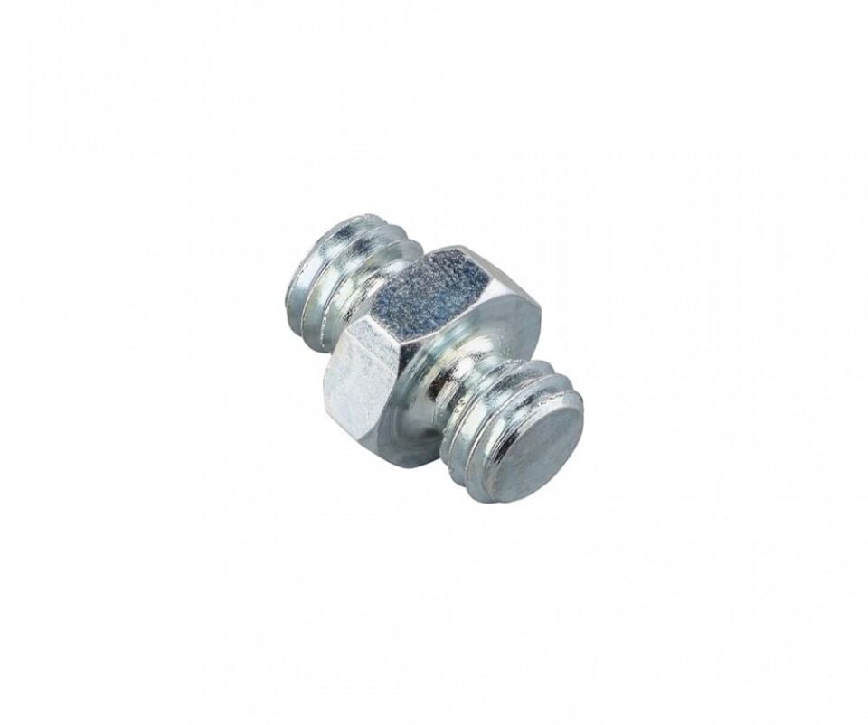Manfrotto 125 Çift Tarafı Vida Kısa Adaptör -  3/8 ve 3/8