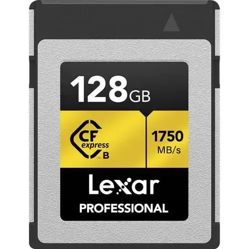Lexar 128GB Professional CFexpress Type-B Card GOLD Series 1750MB/sn Hafıza Kartı