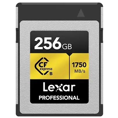 Lexar 256GB Professional CFexpress Type-B Card GOLD Series 1750MB/sn Hafıza Kartı