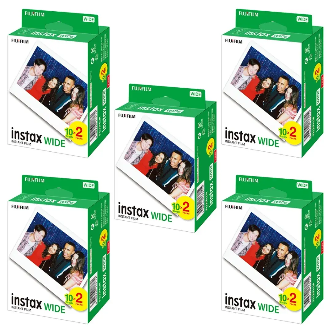 Pellicole Instax Wide 60 Pose – 3 Confezioni Da 20, Perfette Per Le Tue Foto Grandangolari
