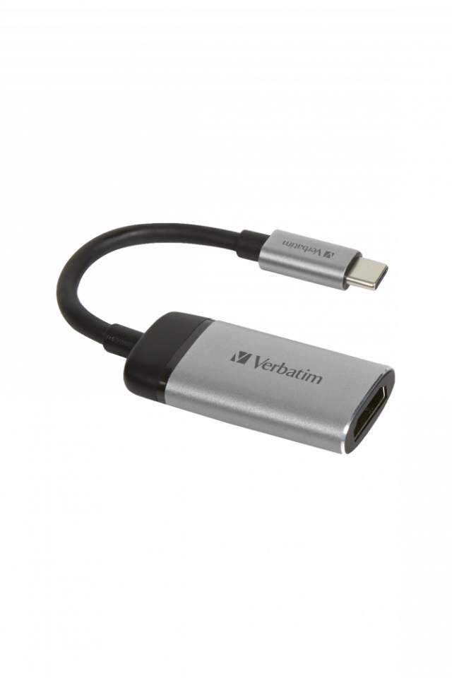 Verbatim 49143 - Usb-C To Hdmi 4K Adapter - Usb 3.1 Gen 1 / Hdmi 10Cm Cable