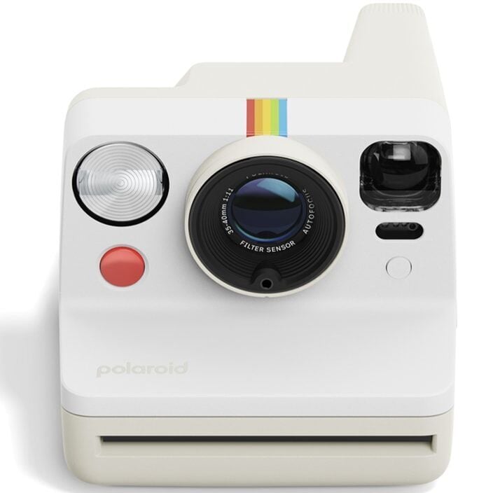 Polaroid Now Gen 3 Fotoğraf Makinesi (Pebble White) + 8'li Color Film Bundle