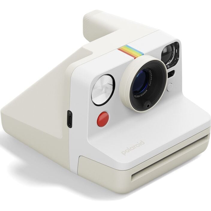Polaroid Now Gen 3 Fotoğraf Makinesi (Pebble White) + 8'li Color Film Bundle