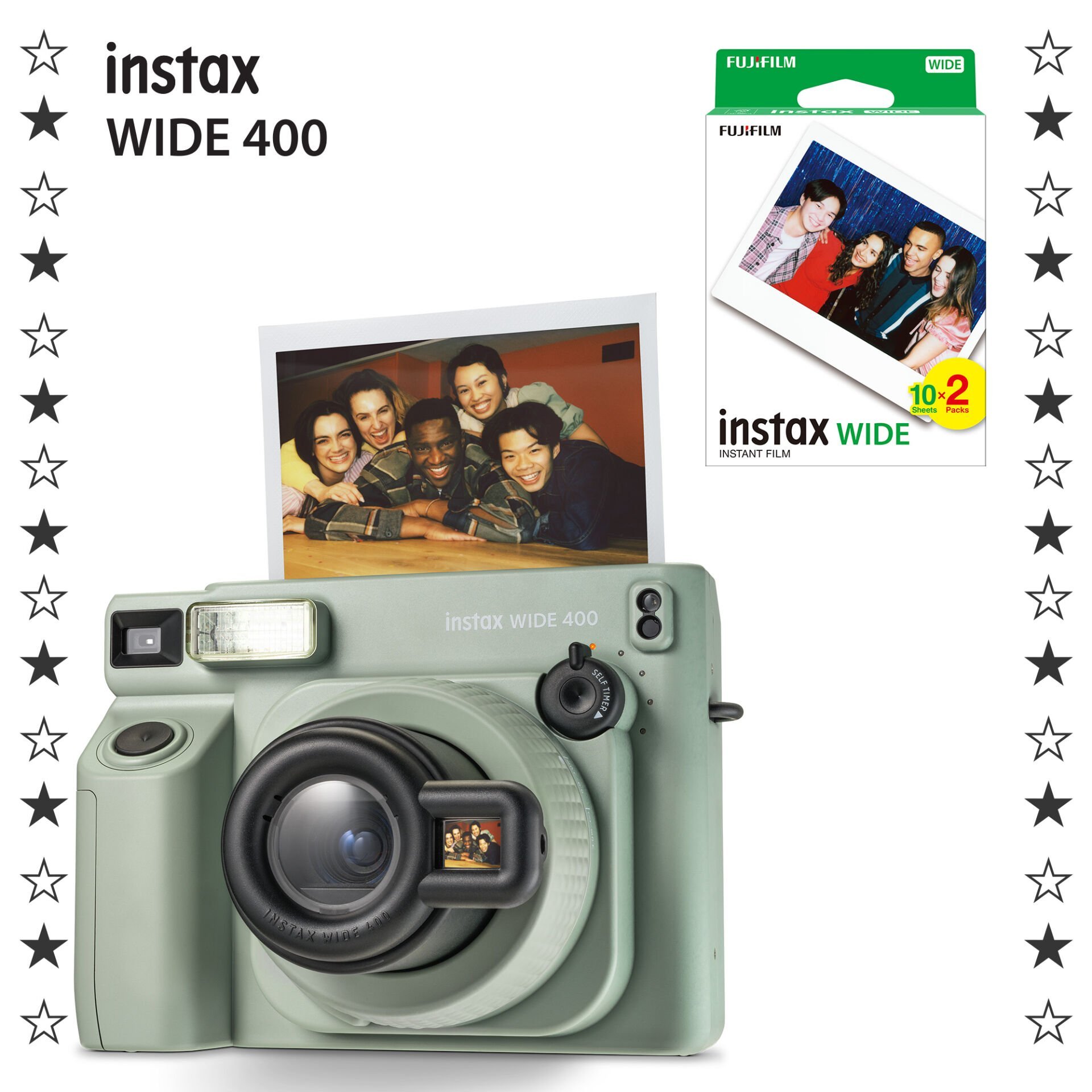 Instax Wide 400 Fotoğraf Makinesi ve 20'li Film