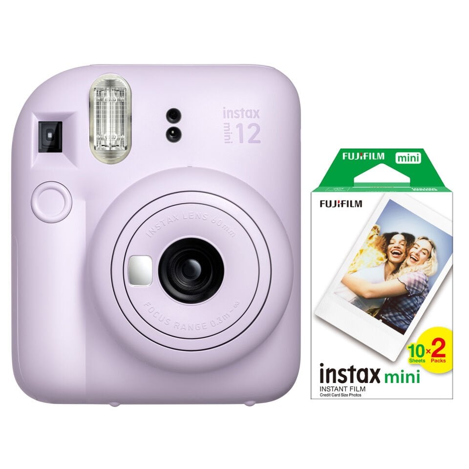 Instax Mini 12 Fotoğraf Makinesi Lila + 20'li Film
