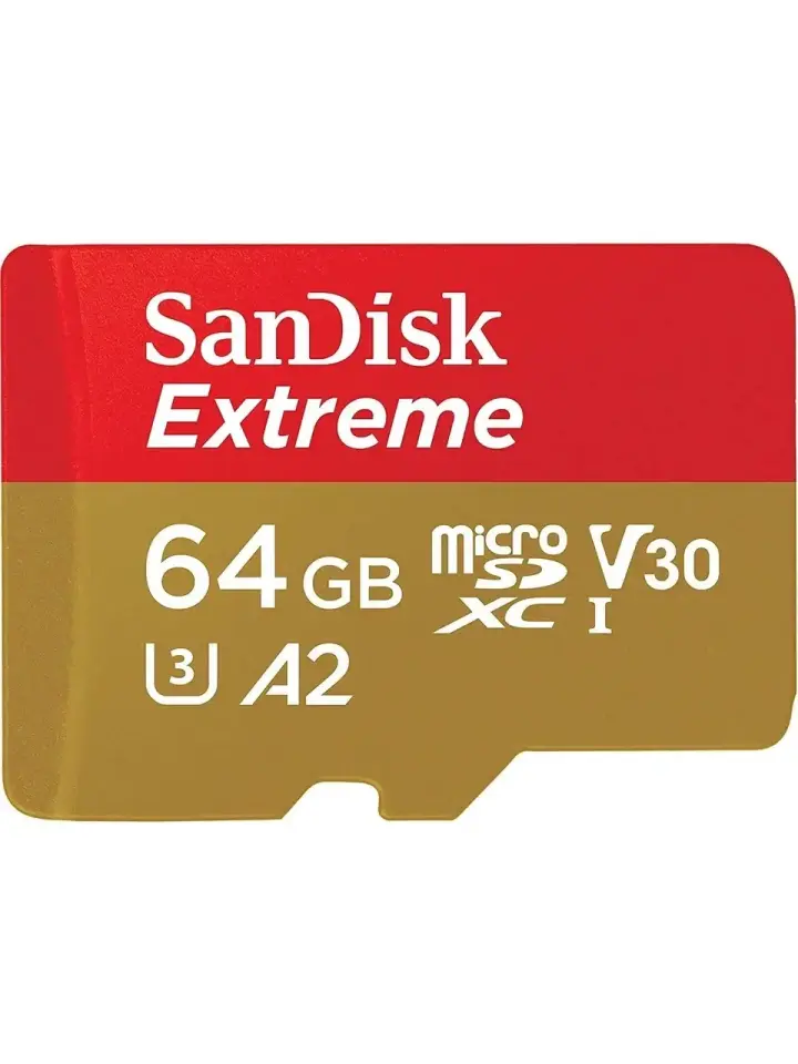 Sandisk Extreme 64GB 160MB/s  V30 UHS-I U3 microSD Hafıza Kartı