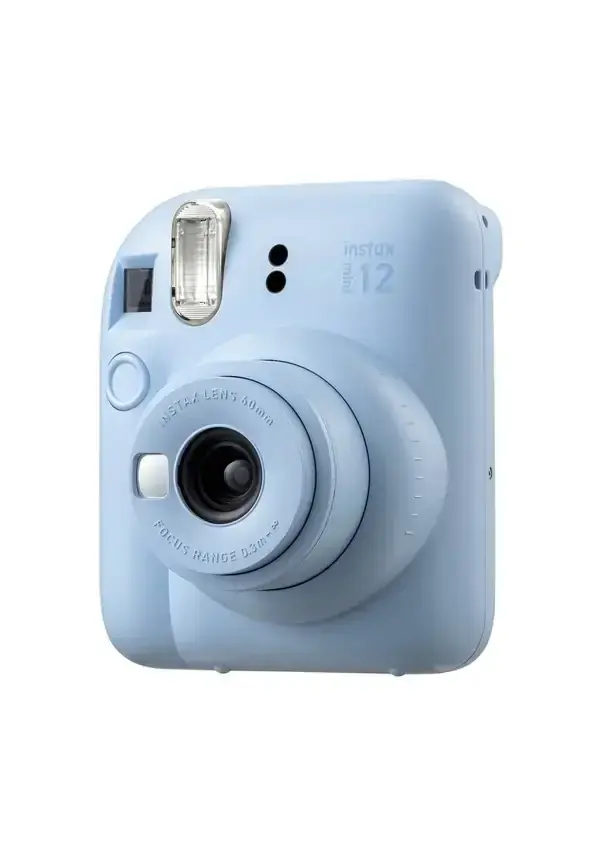 Instax Mini 12 Fotoğraf Makinesi Mavi + 20'li Film ve Çanta