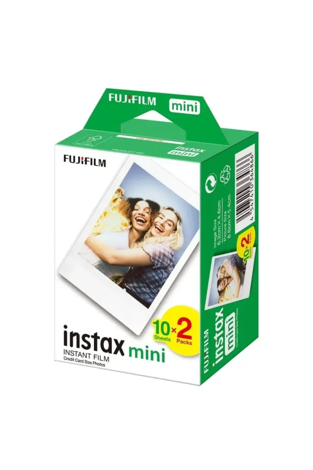 Instax Mini 12 Fotoğraf Makinesi Beyaz + 20'li Film ve Çanta