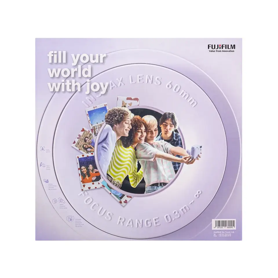 Instax Mini 12 Fotoğraf Makinesi Lila Bundle Box