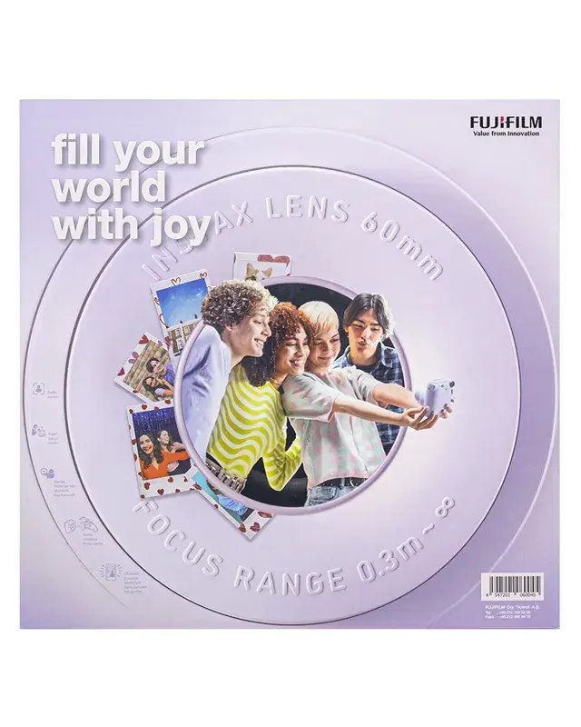 Instax Mini 12 Fotoğraf Makinesi Lila Bundle Box