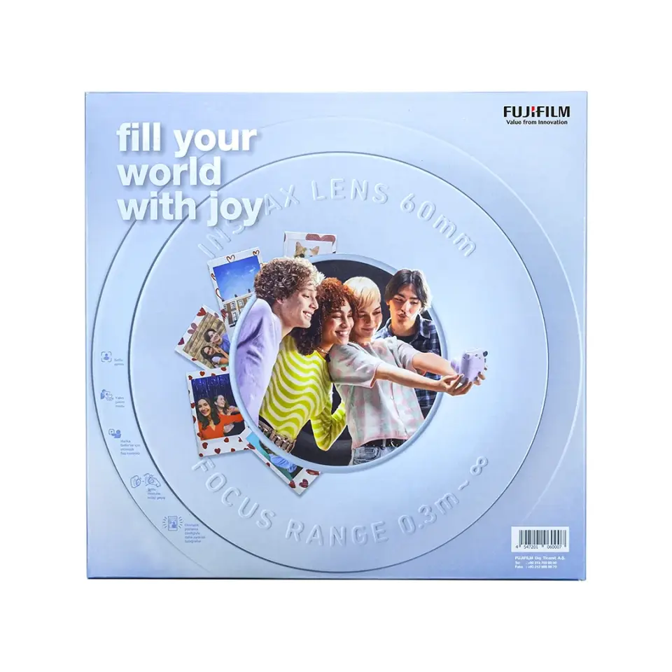 Instax Mini 12 Fotoğraf Makinesi Mavi Bundle Box