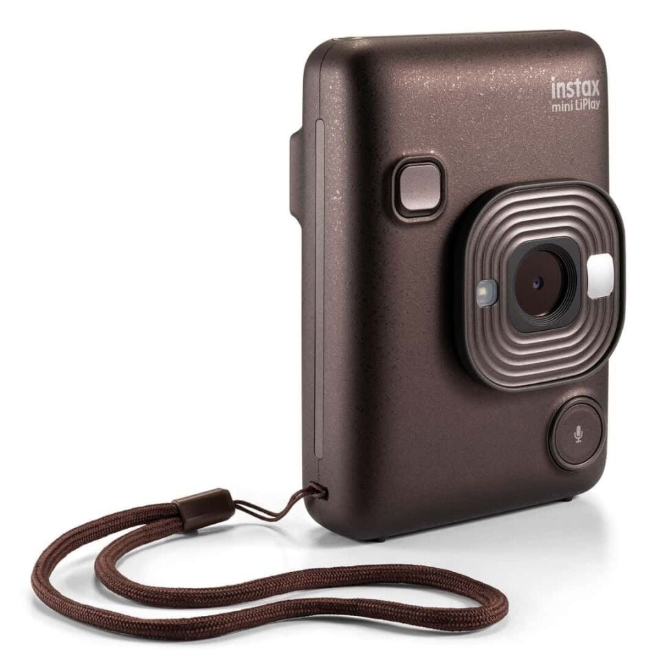 Instax Mini LiPlay Fotoğraf Makinesi Deep Bronze + 20'li Film ve Çanta Set
