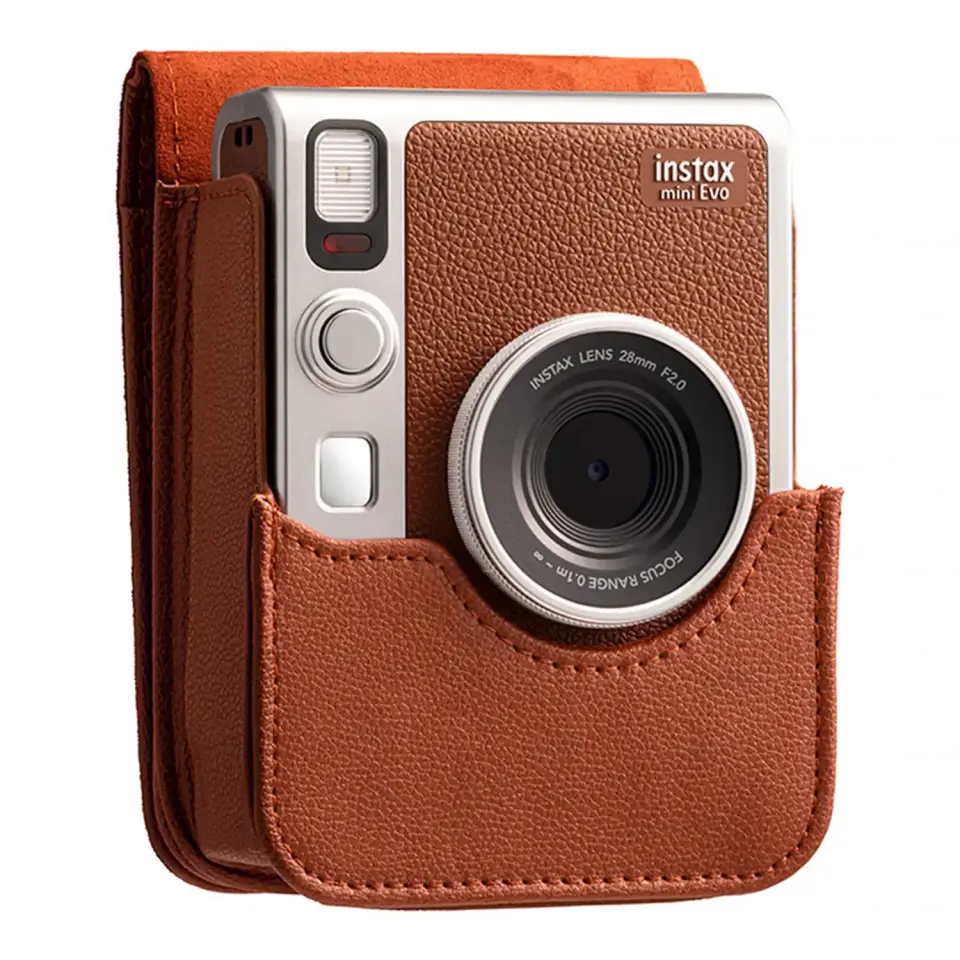 Instax Mini Evo Kahverengi Deri Çanta