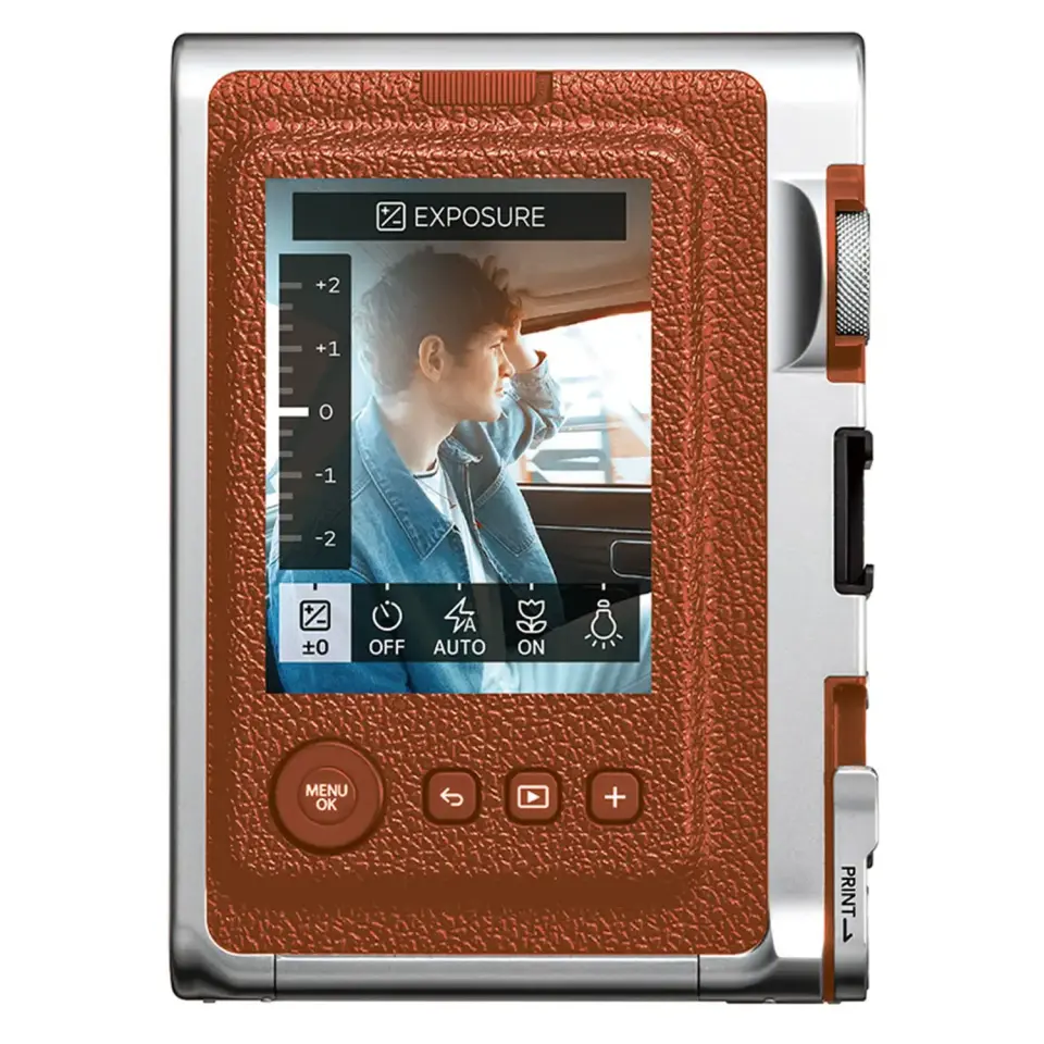 Instax Mini Evo Kahverengi Deri Çanta