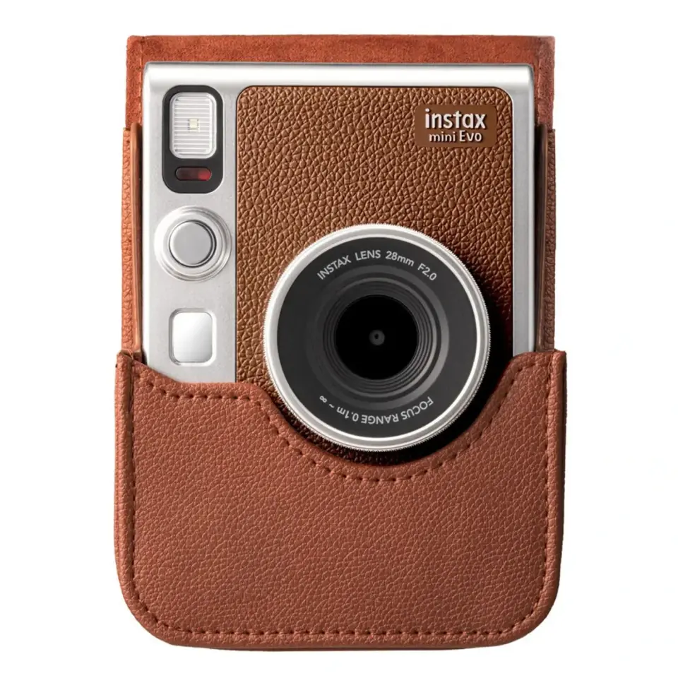 Instax Mini Evo Kahverengi Deri Çanta