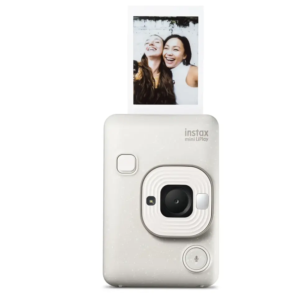 Instax Mini LiPlay Fotoğraf Makinesi Misty White + 20'li Film ve Çanta Set