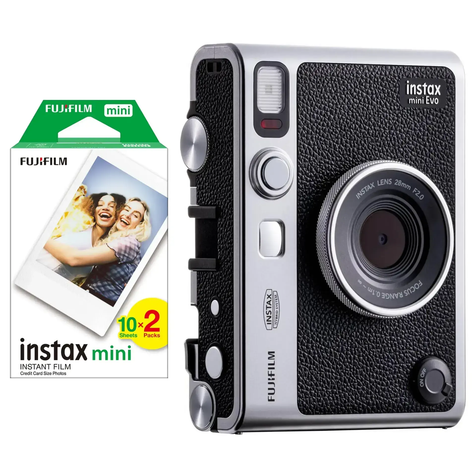 Instax Mini Evo Fotoğraf Makinesi Siyah + 20'li Film