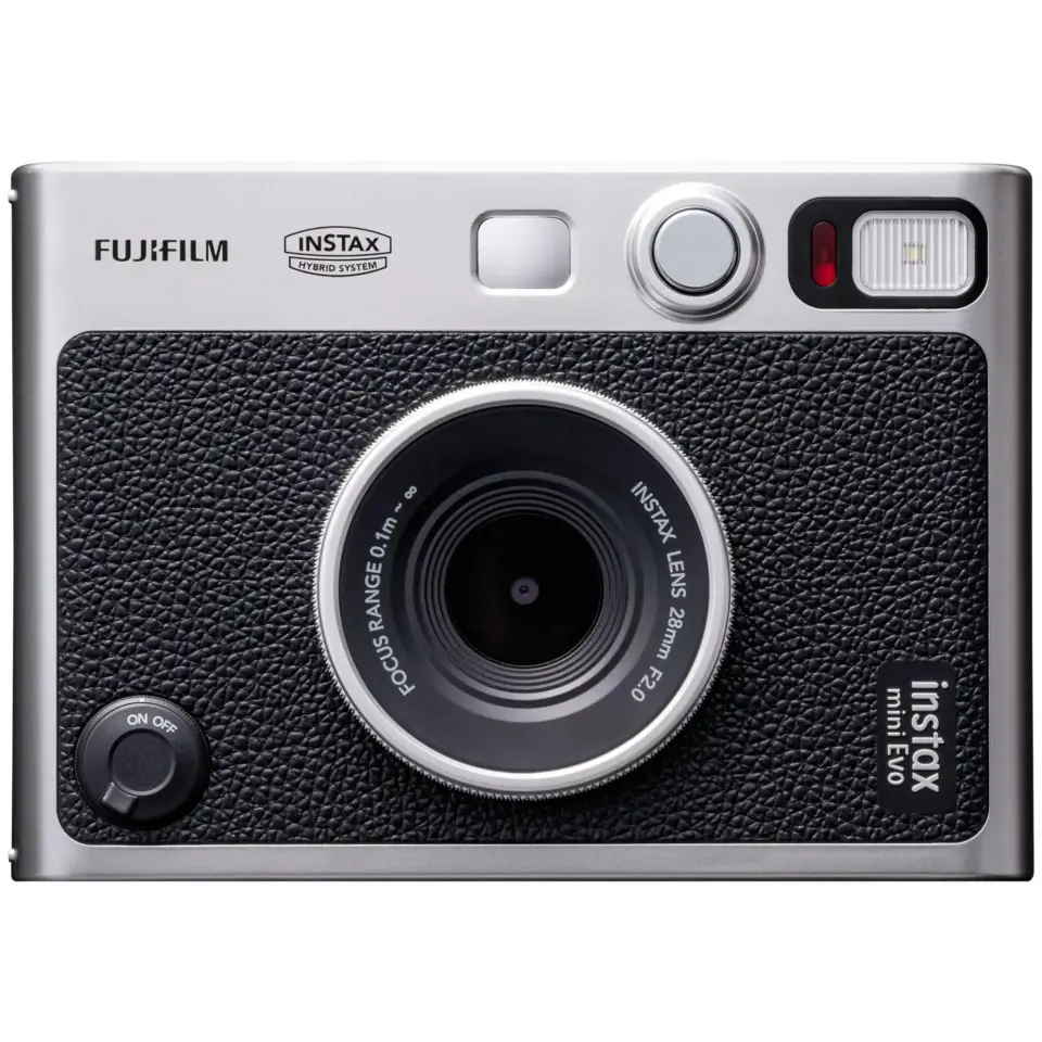 Instax Mini Evo Fotoğraf Makinesi Siyah + 20'li Film ve Çanta Set