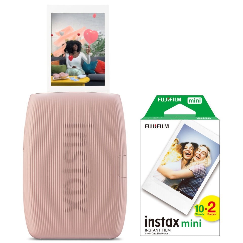 Instax Mini Link 3 Akıllı Telefon Yazıcısı Pembe + 20'li Film