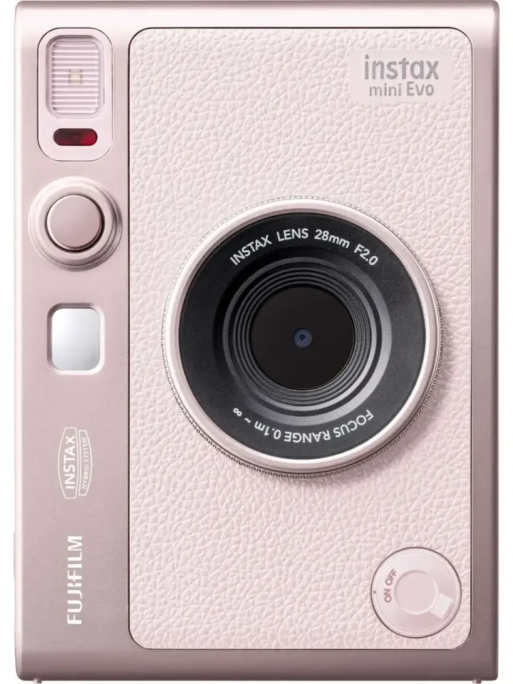 Instax Mini Evo Gentle Rose Fotoğraf Makinesi + Çanta ve 20'li Film Set