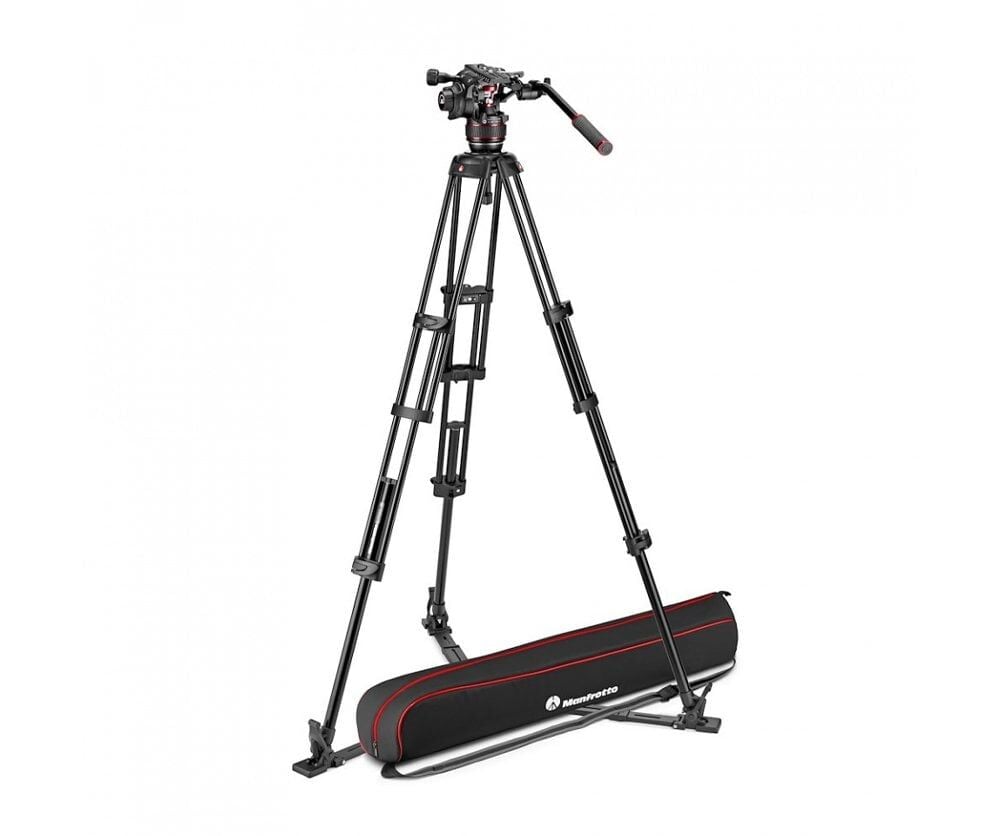 Manfrotto MVK608TWINGA Nitrotech 608 Başlık ve 546GB Tripod Kit - Çantalı