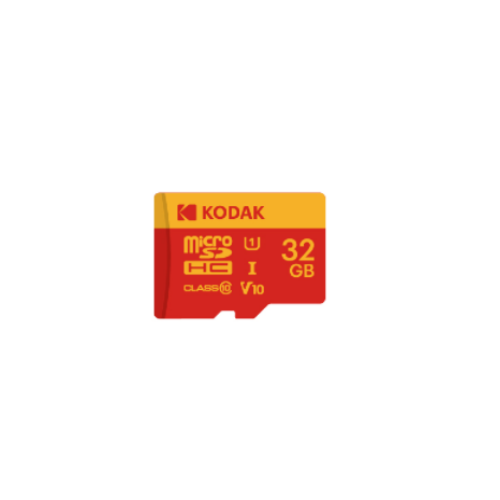 Kodak 32GB Micro SD UHS-I C10 U1 V10  Kart + Adaptör (Kırmızı)