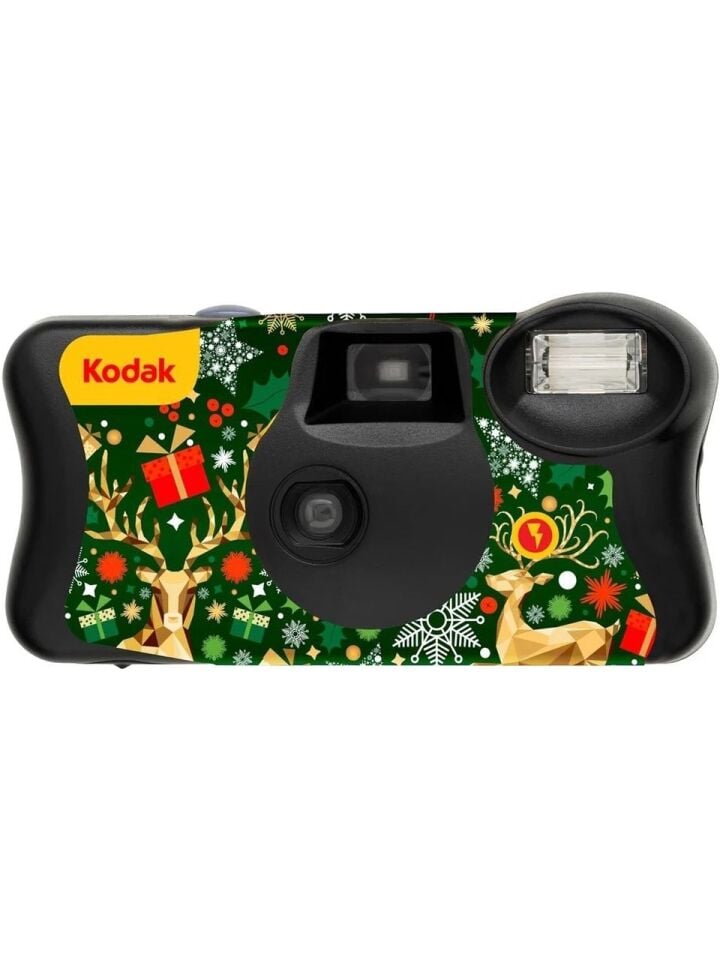 Kodak Funsaver Yılbaşı Özel Seri Flaşlı 39 Poz (Tek Kullanımlık) Analog Fotoğraf Makinesi