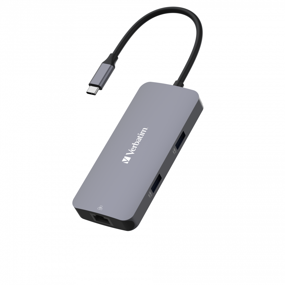 Verbatim 5 Port Usb C Bağlantılı Çoklayıcı Hub 1 x HDMI, 1 x RJ45, 2 x Usb-A 3.0, 1 x Usb-C PD-(32150)