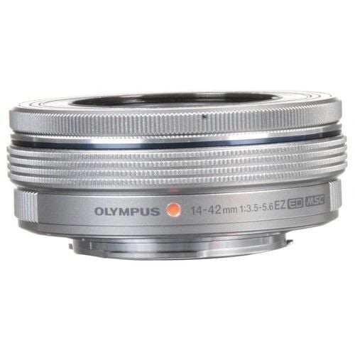 OM System 14-42mm Elektronik Zoom Pancake Gümüş Objektif