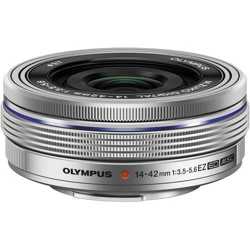 OM System 14-42mm Elektronik Zoom Pancake Gümüş Objektif