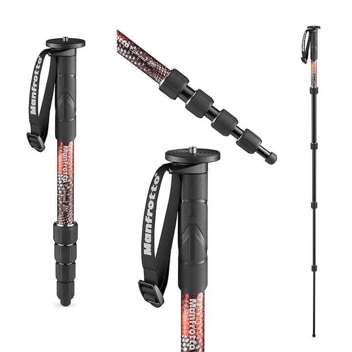 Manfrotto MMELMIIA5RD Element MII 159cm Monopod (Kırmızı)