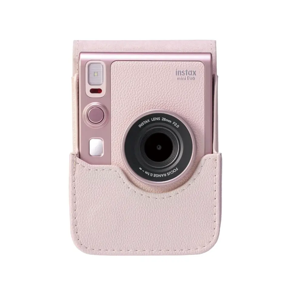 Instax Mini Evo Pembe Deri Çanta