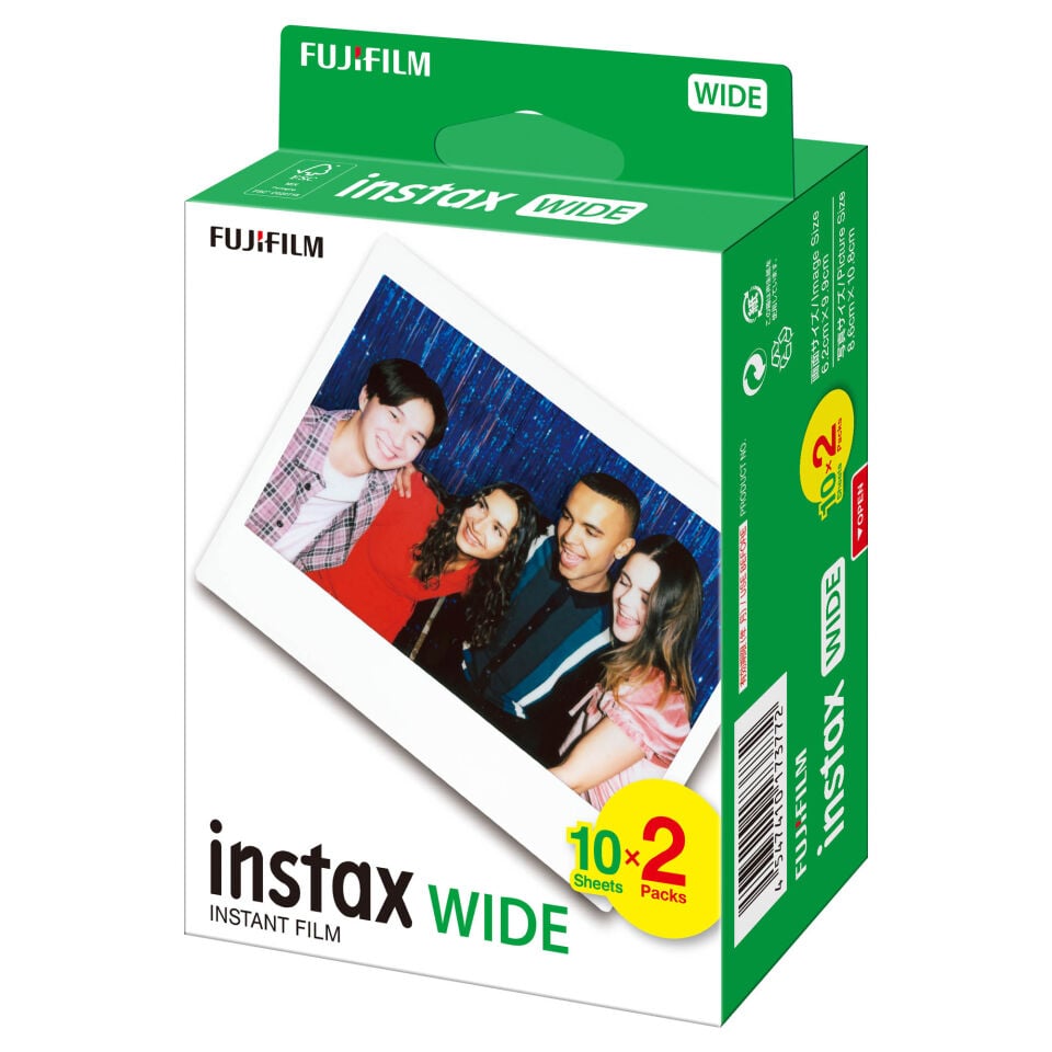 Instax Wide 400 Siyah Fotoğraf Makinesi + 20'li Film ve Çanta
