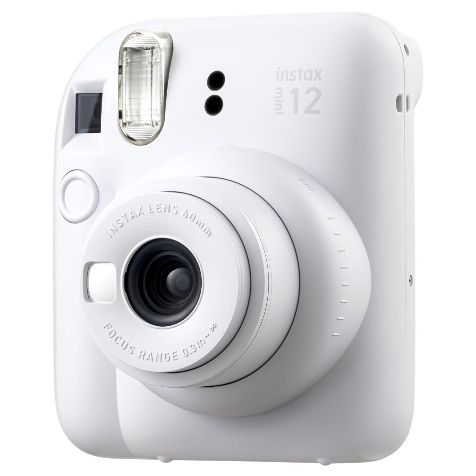 Instax Mini 12 Fotoğraf Makinesi Beyaz + 20'li Film ve Laporta Albüm