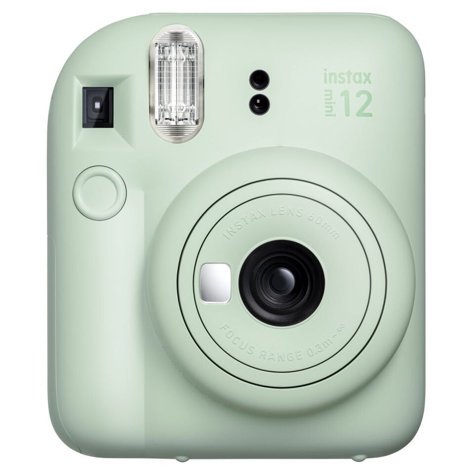 Instax Mini 12 Fotoğraf Makinesi Yeşil + 20'li Film ve Laporta Albüm