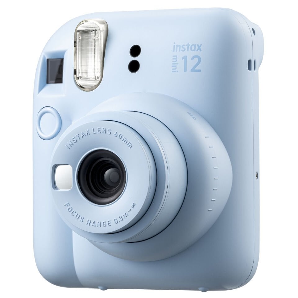 Instax Mini 12 Fotoğraf Makinesi Mavi + 20'li Film + Çanta ve Laporta Albüm