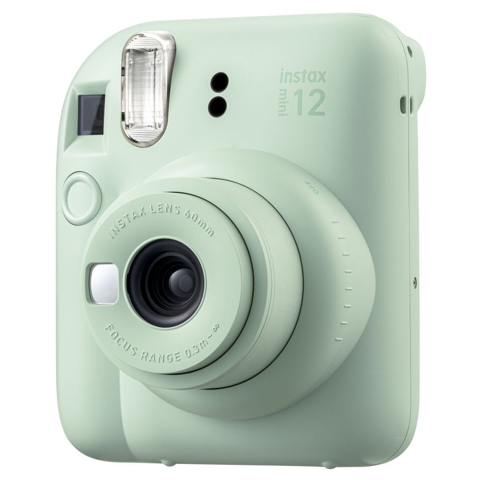 Instax Mini 12 Fotoğraf Makinesi Yeşil + 20'li Film + Çanta ve Laporta Albüm