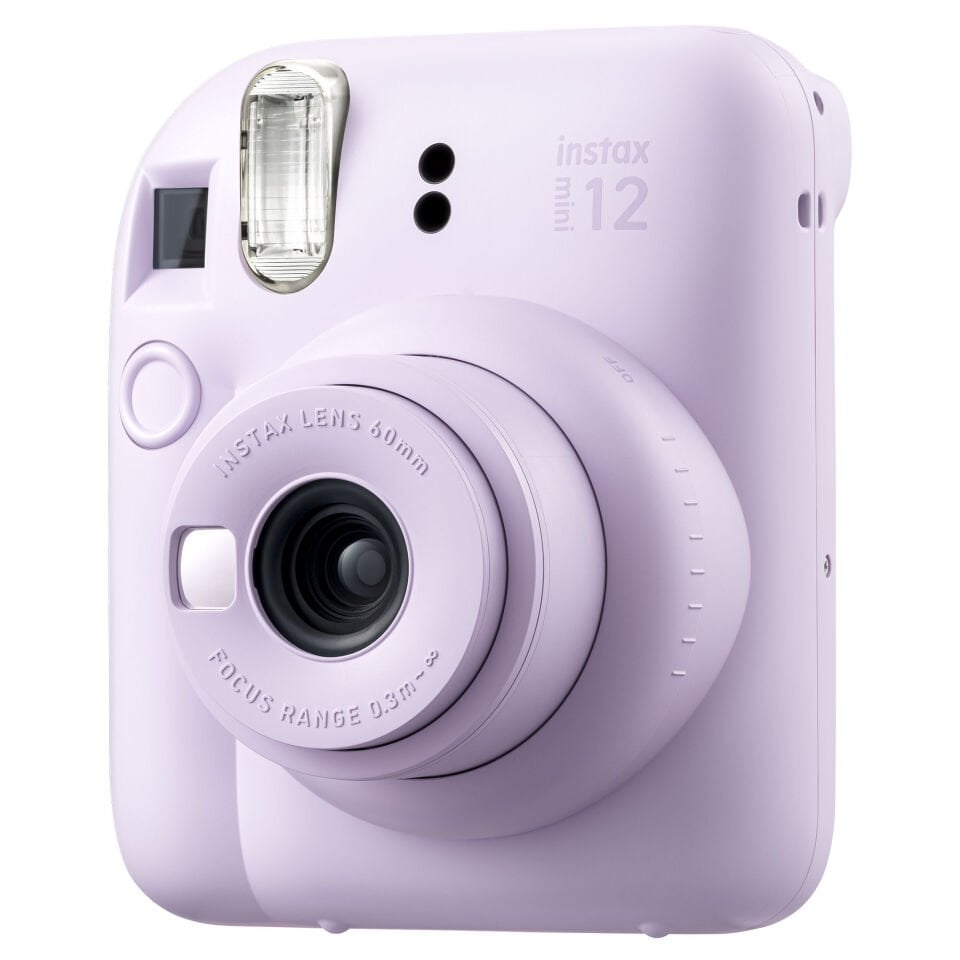 Instax Mini 12 Fotoğraf Makinesi Lila + 20'li Film + Çanta ve Laporta Albüm