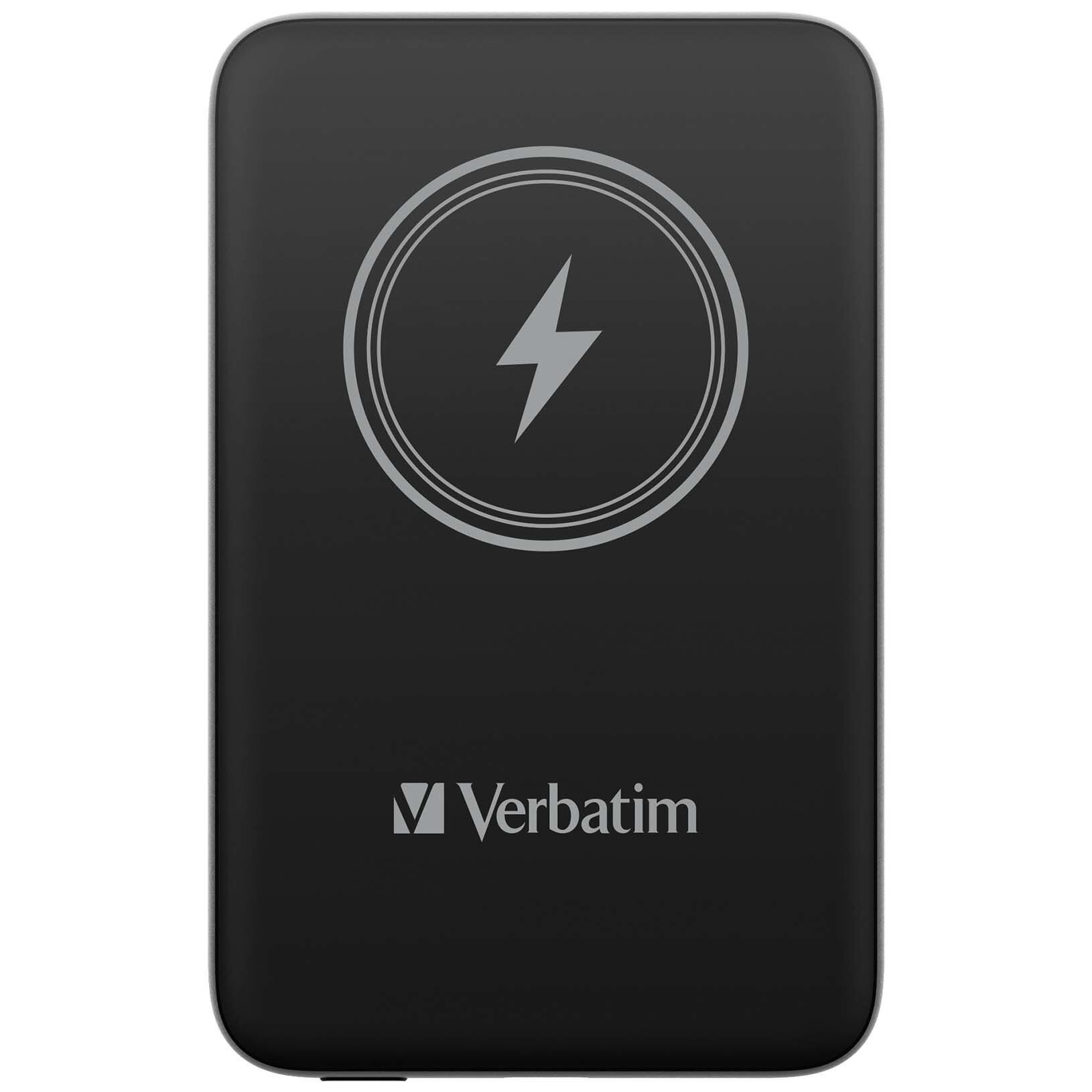 Verbatim 10000 Mah Manyetik Kablosuz (Magsafe) 15W Powerbank 20 W PD Siyah Renk Kablo Dahil-(32245)