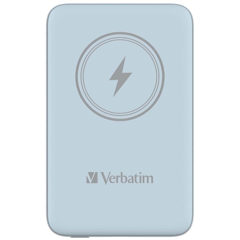 Verbatim 10000 Mah Manyetik Kablosuz (Magsafe) 15W Powerbank 20 W PD Mavi Renk Kablo Dahil-(32247)